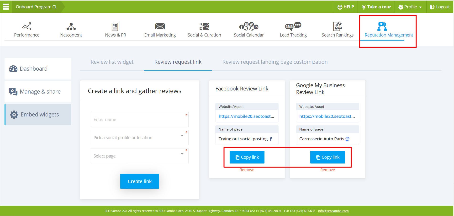 mos link genegation