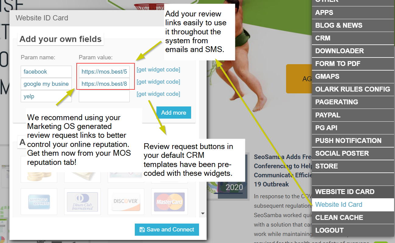 nps settings in widcard