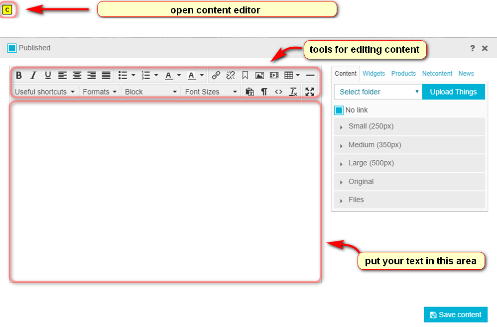content editing step by step process