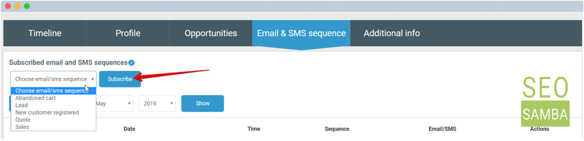 assignin email sequences