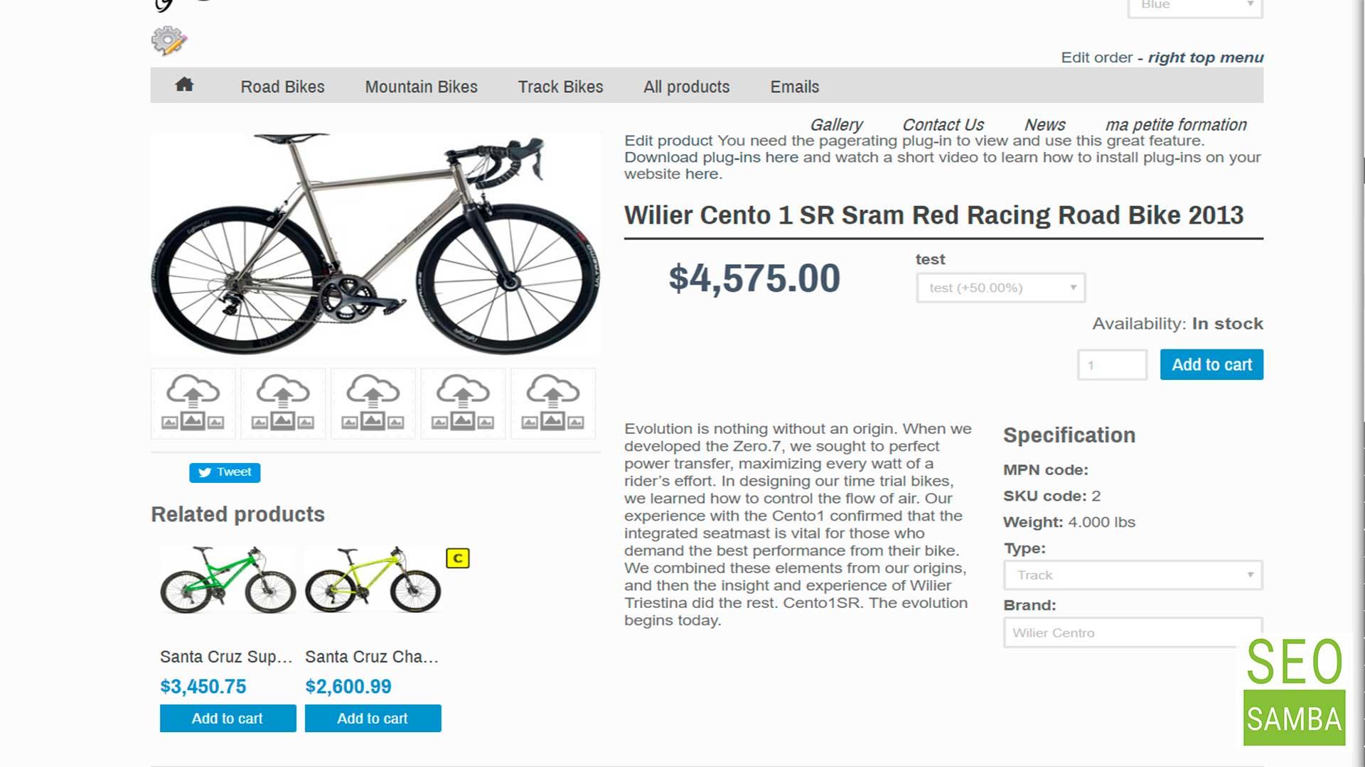 product template look