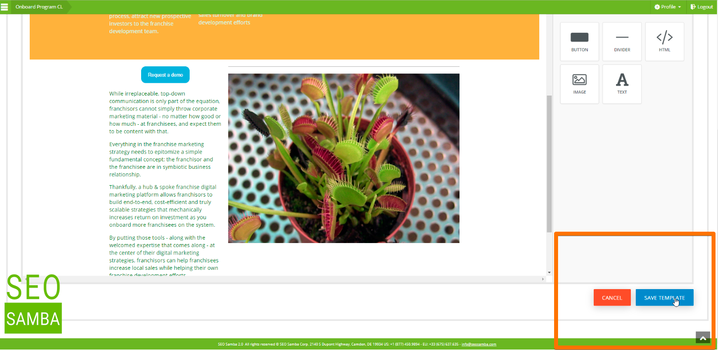 create and edit email template 2