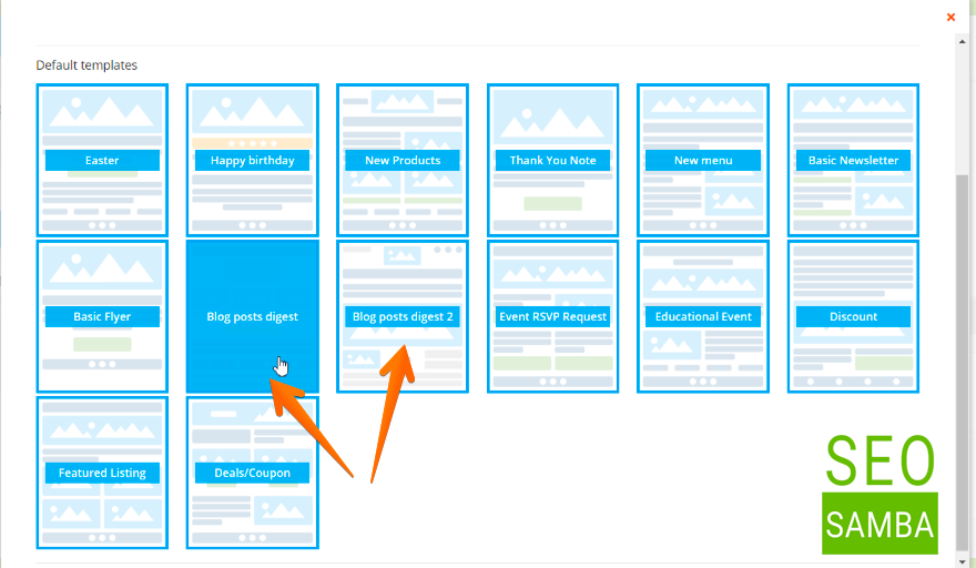 pick an email digest template