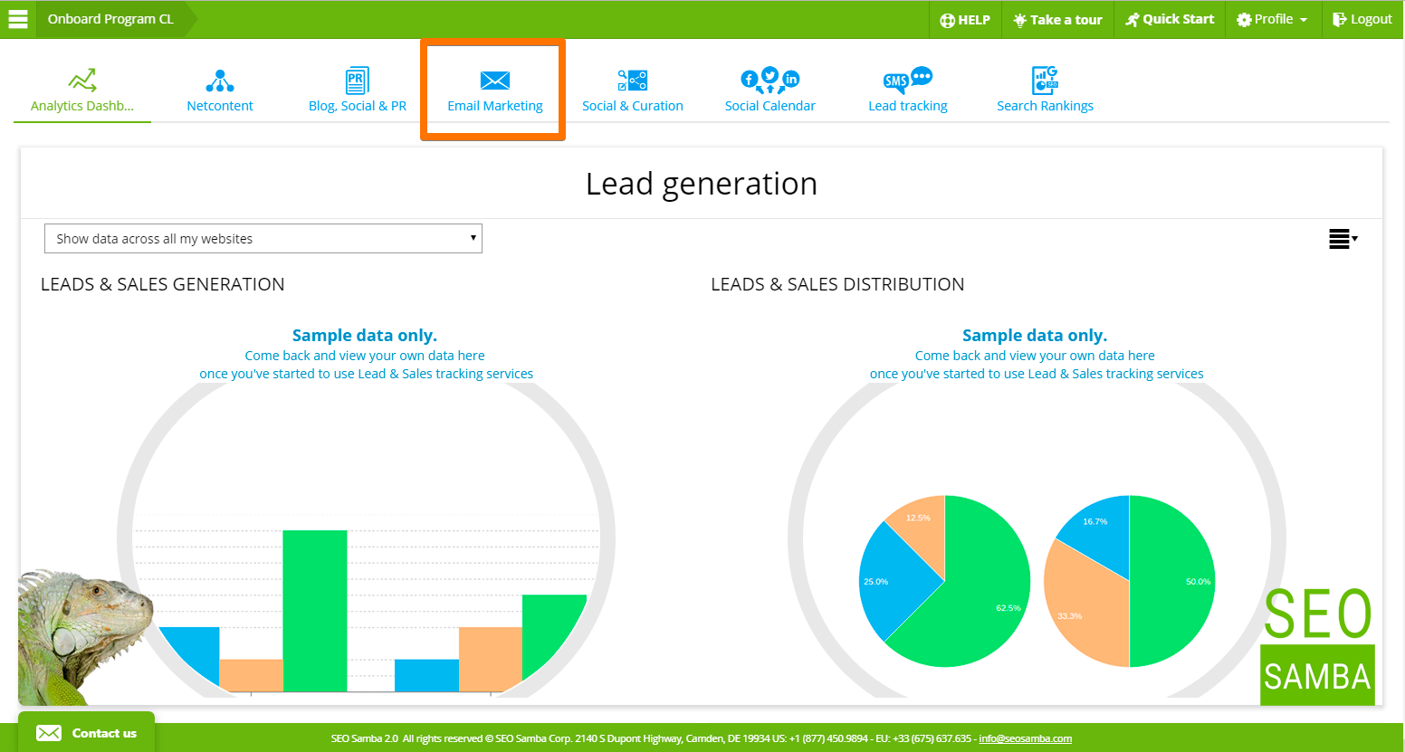 seosamba email marketing software lets you send beautiful emails to your contact lists