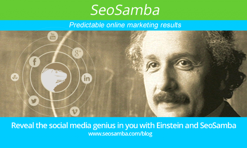 Reveal the social media genius in you with Einstein and SeoSamba