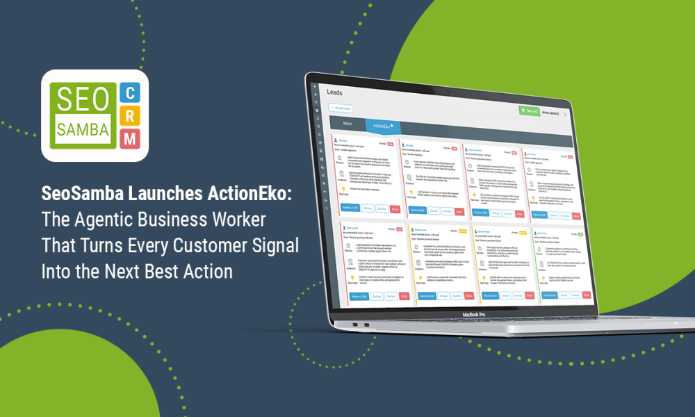 SeoSamba introduces ActionEko: an agentic business worker that turns customer signals into next-best actions