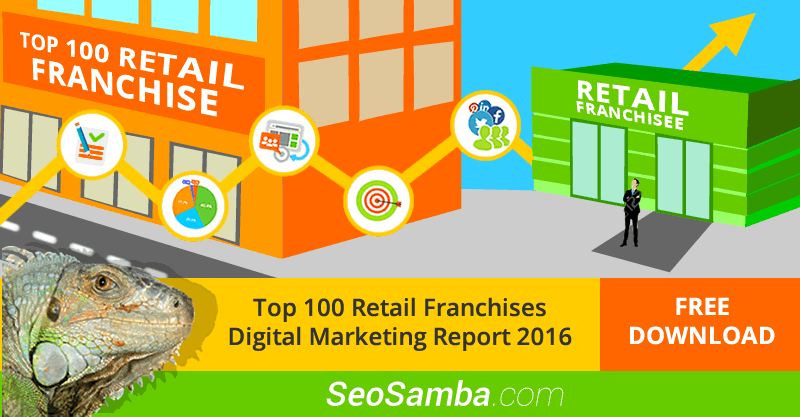 SeoSamba releases Top 100 Retail Franchises Digital Marketing Performance Report 2016