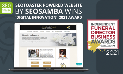 Mears Family Funerals Wins Prestigious 'Digital Innovation' 2021 Award