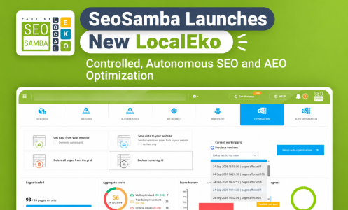 SeoSamba Launches New LocalEko to Bring Controlled, Autonomous SEO and AEO Optimization to Websites at Scale