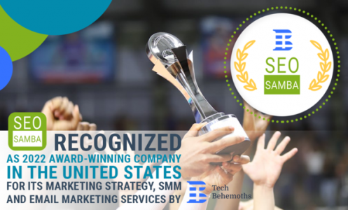 SeoSamba Recognized as 2022 award-winning company in the United States for its Marketing Strategy, SMM and Email Marketing services by Techbehemoths